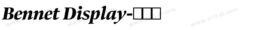 Bennet Display字体转换